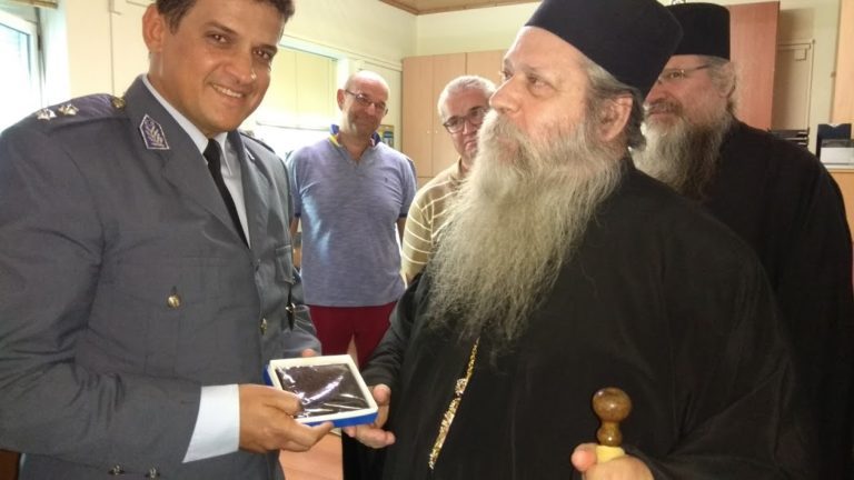 Δελτίο Tύπου,  επίσκεψη της κάρας του όσιου Δαβίδ  στο Μέγαρο Αστυνομίας της Δ.Α. Μαγνησίας και του Αστυνομικού Τμήματος Ρήγα Φεραίου